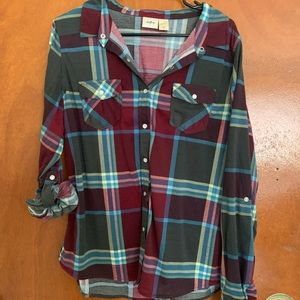 Daytrip sz XL plaid top